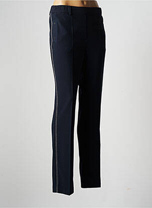 Pantalon droit stretch taille normale bleu DIANE LAURY femme