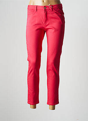 Pantalon 7/8 stretch taille normale rose C'EST BEAU LA VIE femme