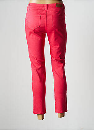 Pantalon 7/8 stretch taille normale rose C'EST BEAU LA VIE femme