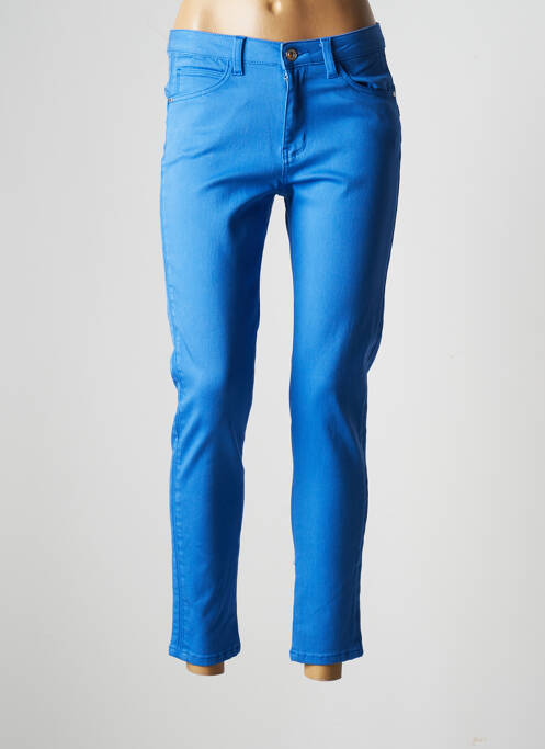 Pantalon 7/8 bleu C'EST BEAU LA VIE pour femme