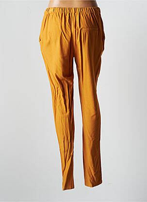 Pantalon droit taille élastique orange JULIE GUERLANDE femme