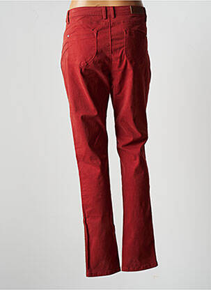 Pantalon slim taille basse taille basse rouge C'EST BEAU LA VIE femme