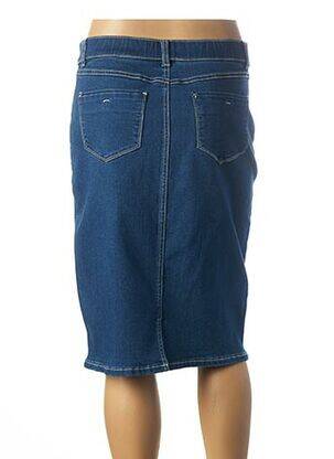 Jupe mi-longue stretch bleu DIANE LAURY femme
