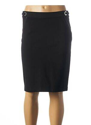 Jupe mi-longue stretch noir JULIE GUERLANDE femme