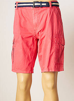 Bermuda multipoches taille normale rouge TIBET homme