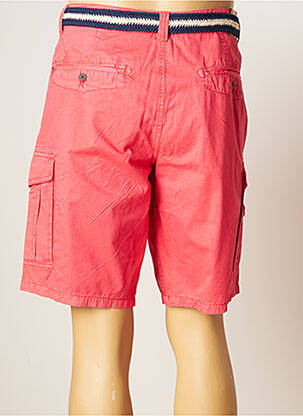 Bermuda multipoches taille normale rouge TIBET homme