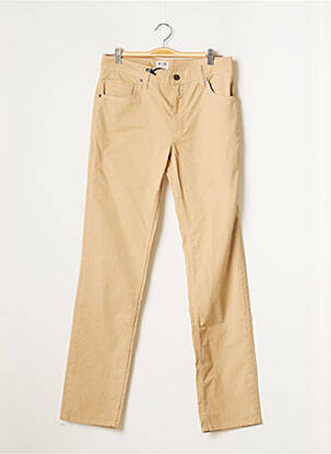 Pantalon slim tissage popeline taille normale beige MUSTANG femme