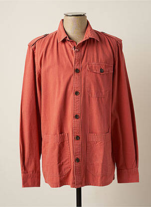Chemise manches longues manches longues rouge TIBET homme