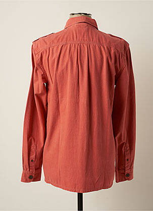 Chemise manches longues poches rouge TIBET homme
