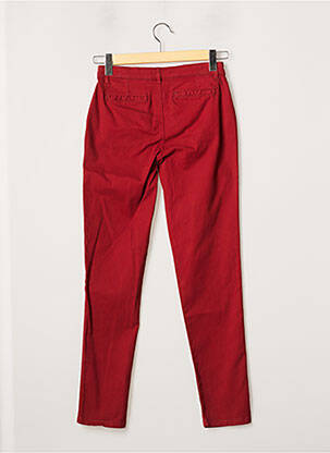 Pantalon chino fermeture zippée sous rabat boutonné taille normale rouge MEXX femme