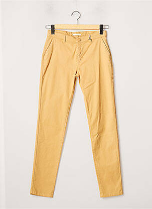 Pantalon chino fermeture zippée sous rabat boutonné taille normale beige MEXX femme
