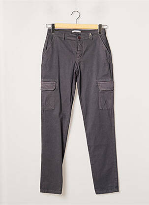 Pantalon fermeture zippée sous rabat boutonné taille normale gris MEXX femme