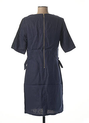 Robe mi-longue manches courtes manches courtes bleu JULIE GUERLANDE femme