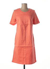 Robe mi-longue manches 3/4 manches 3/4 orange DIANE LAURY femme