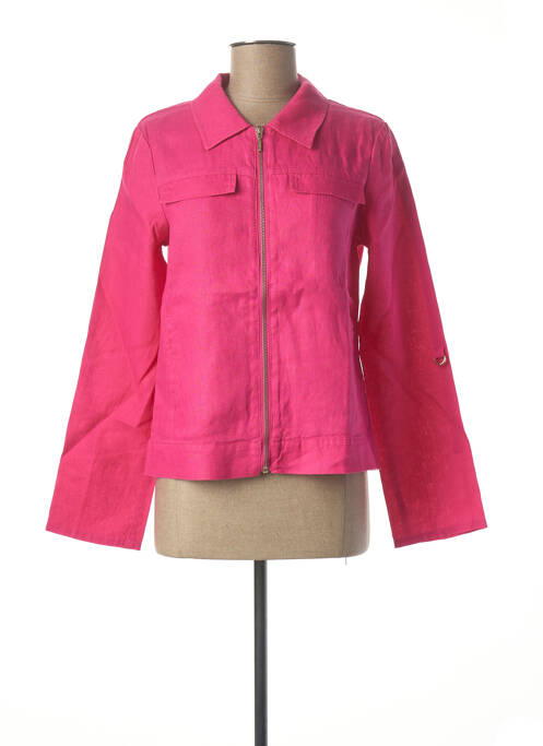 Veste casual poches rose JULIE GUERLANDE femme