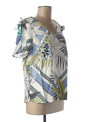 Blouse manches courtes manches courtes blanc DIANE LAURY femme