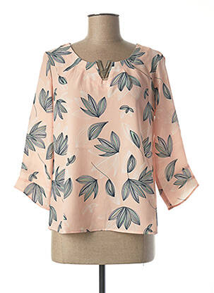 Blouse imprimé fantaisie manches 3/4 rose DIANE LAURY femme