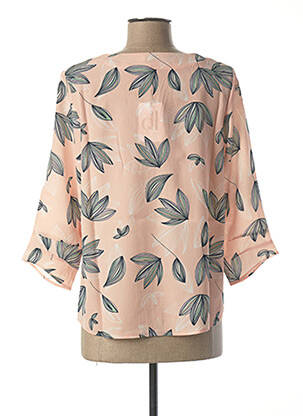 Blouse imprimé fantaisie manches 3/4 rose DIANE LAURY femme