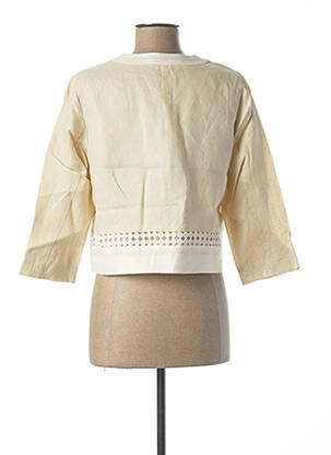 Veste chic col v beige DIANE LAURY femme