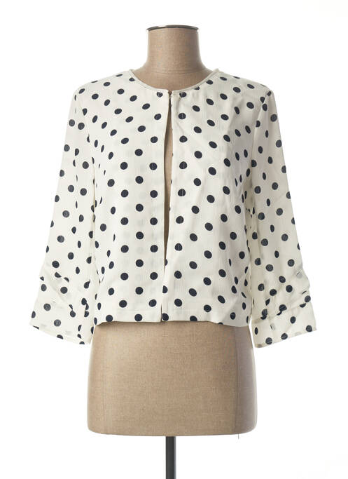 Veste chic tissage crêpe blanc DIANE LAURY femme