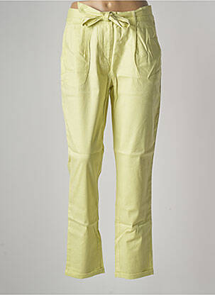 Pantalon droit stretch taille haute vert DIANE LAURY femme