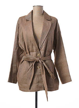 Blazer poches marron SAINT HILAIRE femme