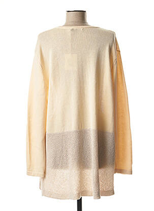Gilet manches longues stretch beige BRUNO SAINT HILAIRE femme