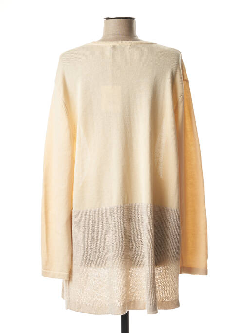 Gilet manches longues beige BRUNO SAINT HILAIRE pour femme