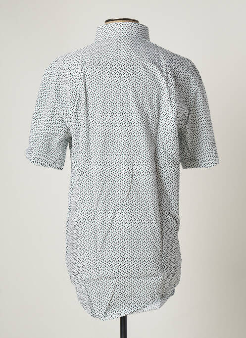 Chemise manches courtes imprimé fantaisie blanc SEIDEN STICKER homme