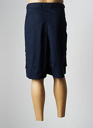 Bermuda tissage popeline taille normale bleu LCDN homme