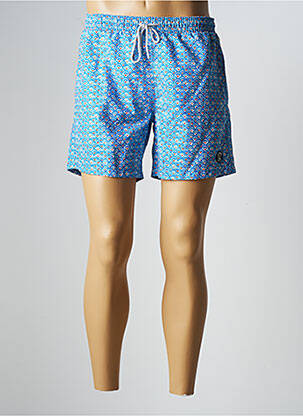 Short de bain imprimé fantaisie bleu LA SQUADRA homme