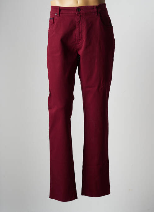 Pantalon droit rouge LCDN pour homme