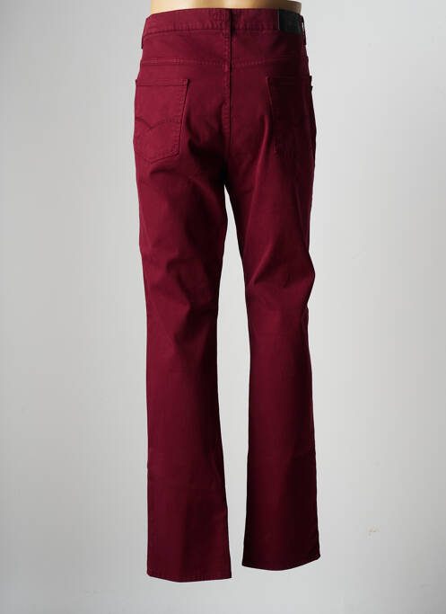 Pantalon droit rouge LCDN pour homme