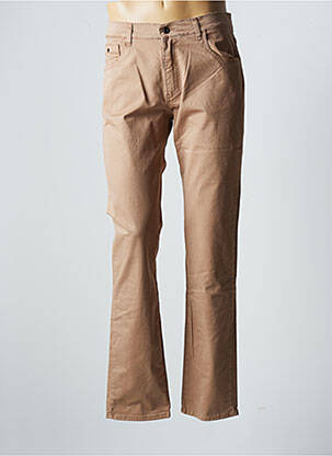 Pantalon droit stretch taille normale beige LCDN homme