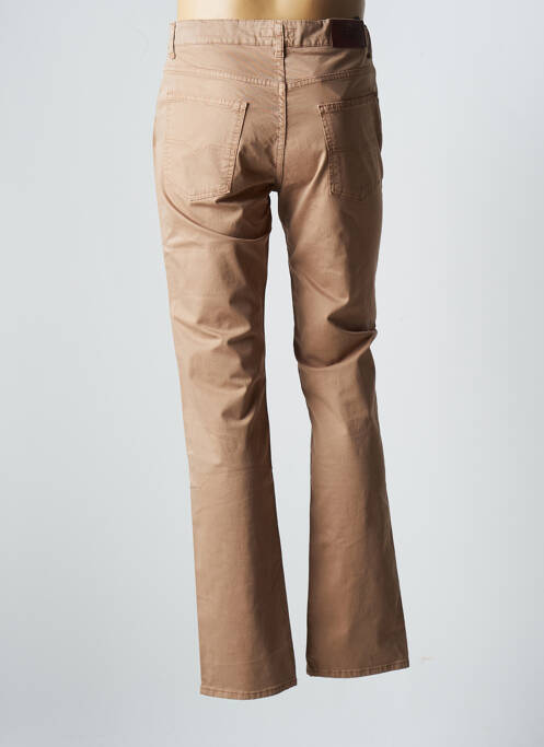 Pantalon droit stretch taille normale beige LCDN homme