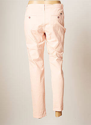 Pantalon 7/8 fermeture zippée sous rabat boutonné taille normale rose LCDN femme