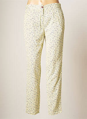 Pantalon droit taille élastique taille normale jaune LCDN femme