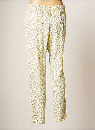 Pantalon droit taille élastique taille normale jaune LCDN femme
