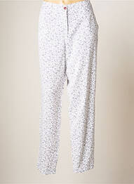 Pantalon droit taille élastique taille normale blanc LCDN femme