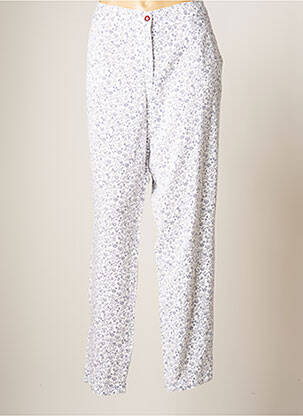 Pantalon droit taille élastique taille normale blanc LCDN femme