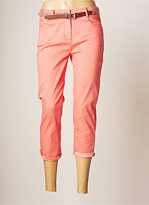 Pantacourt stretch taille normale rose DIANE LAURY femme