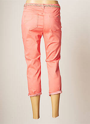 Pantacourt stretch taille normale rose DIANE LAURY femme