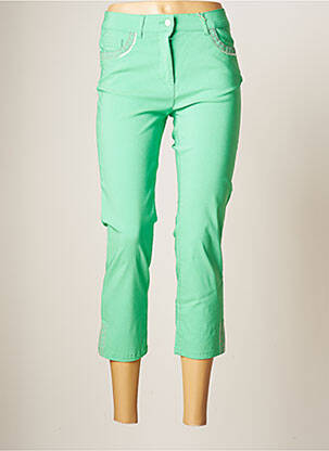 Pantacourt stretch taille normale vert DIANE LAURY femme