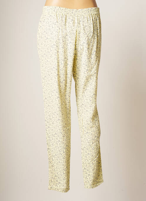 Pantalon droit jaune LCDN pour femme