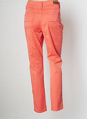 Jeans coupe slim broderie rivets taille normale rouge LCDN femme