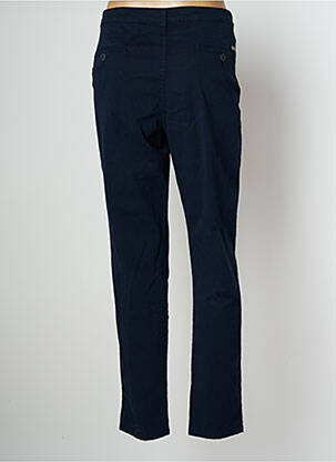 Pantalon chino tissage popeline taille normale bleu LCDN femme