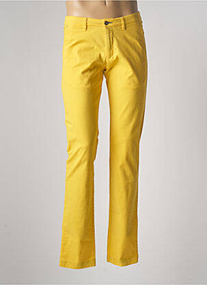 Pantalon chino stretch taille normale jaune SAINT HILAIRE homme