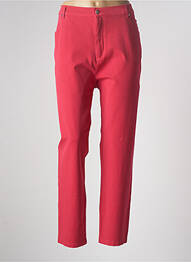 Pantalon slim taille basse taille basse rouge MARBLE femme