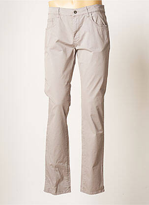Pantalon slim tissage popeline taille normale gris LCDN homme