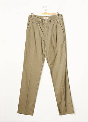 Pantalon chino stretch taille normale vert LCDN homme